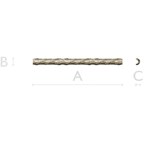 Laurel Braid Rod - STL 3D model for CNC milling
