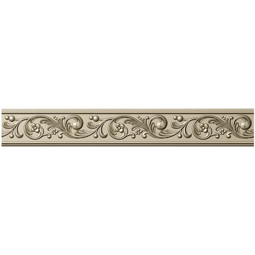 Багет с растительным орнаментом - 3D модель в формате STL для ЧПУ