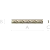 Acanthus Wave Baguette - STL 3D model for CNC carving