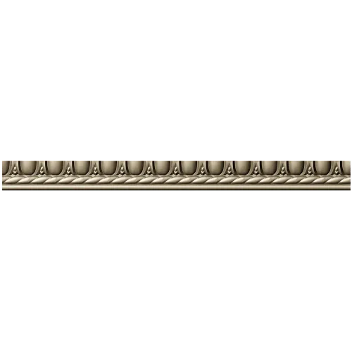 Classic Bead & Rope Baguette - STL 3D Model for CNC