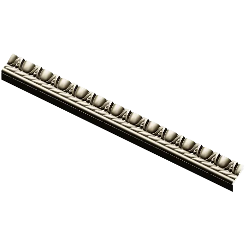Classic Bead & Rope Baguette - STL 3D Model for CNC