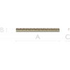 Classic Bead & Rope Baguette - STL 3D Model for CNC