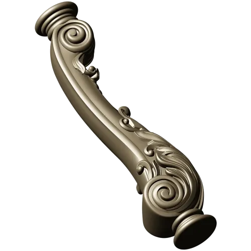 Carved Cabriole Leg STL Model for CNC