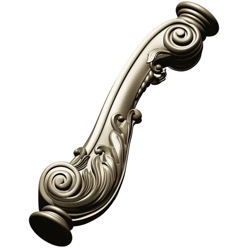 Carved Cabriole Leg STL Model for CNC