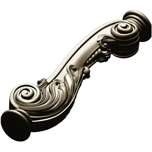 Carved Cabriole Leg STL Model for CNC