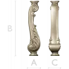 Carved Cabriole Leg STL Model for CNC