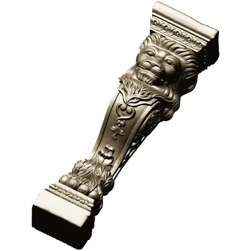 Regal Lion Baluster STL for CNC Milling