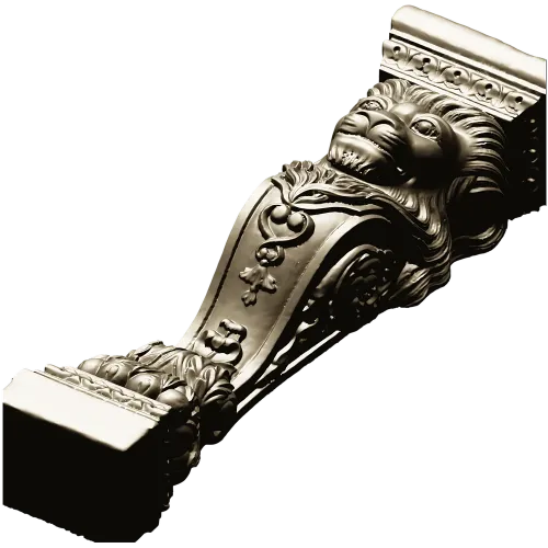 Regal Lion Baluster STL for CNC Milling