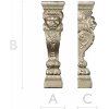 Regal Lion Baluster STL for CNC Milling