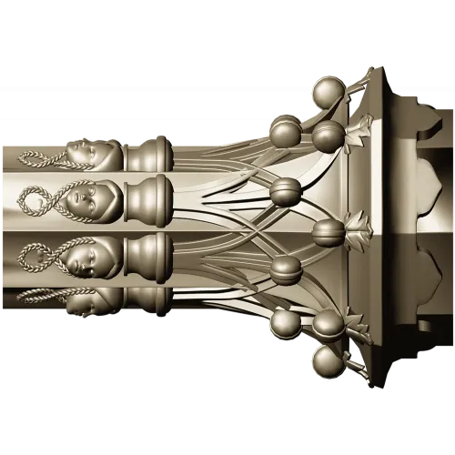 Декоративная балясина - 3D модель STL для ЧПУ, резная колонна