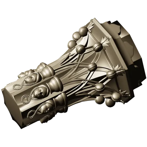 Декоративная балясина - 3D модель STL для ЧПУ, резная колонна