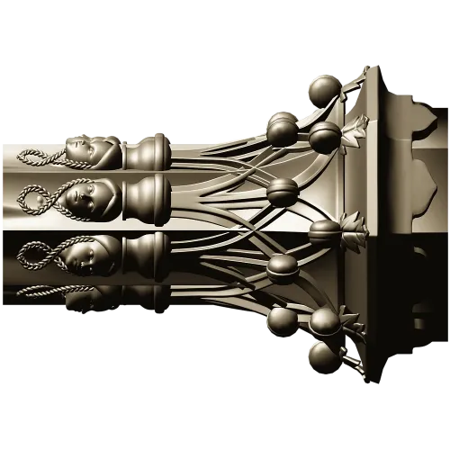 Декоративная балясина - 3D модель STL для ЧПУ, резная колонна