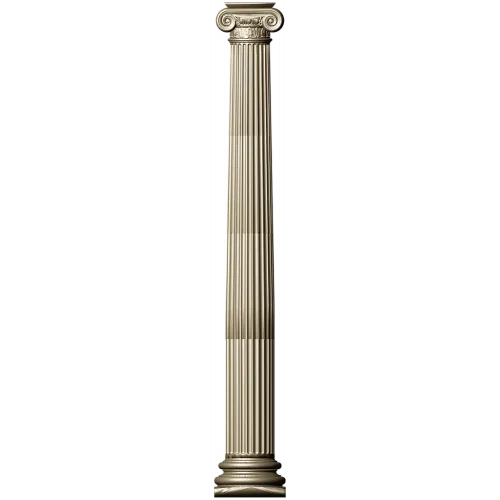 Ionic fluted column STL 3D model for CNC