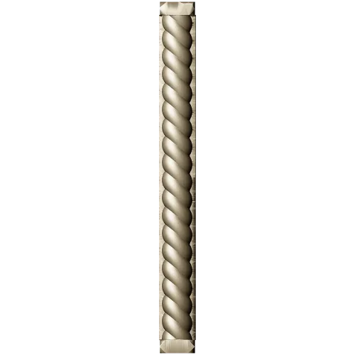 Rope-Twist Baluster STL 3D Model for CNC Milling