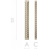 Rope-Twist Baluster STL 3D Model for CNC Milling