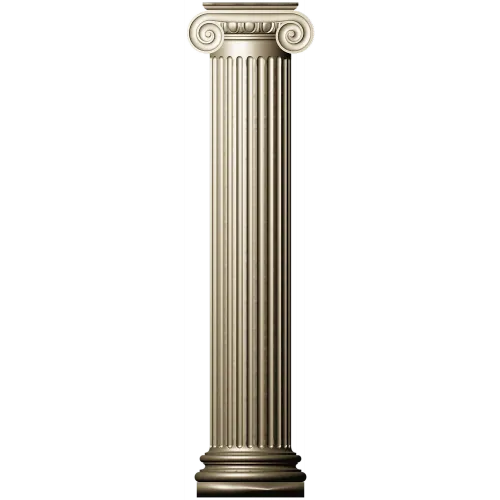 Ionic column STL 3D model for CNC router