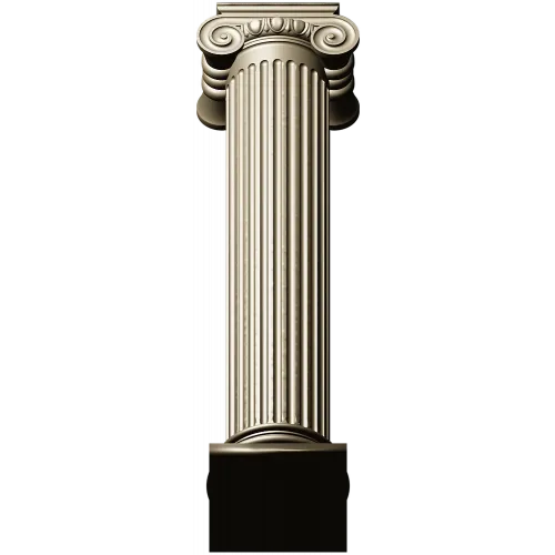 Ionic column STL 3D model for CNC router