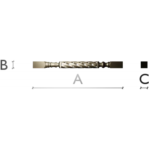 Витая балясина - STL модель для ЧПУ фрезера