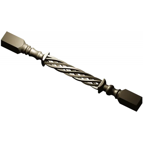 Helical Rope Baluster - STL 3D model for CNC