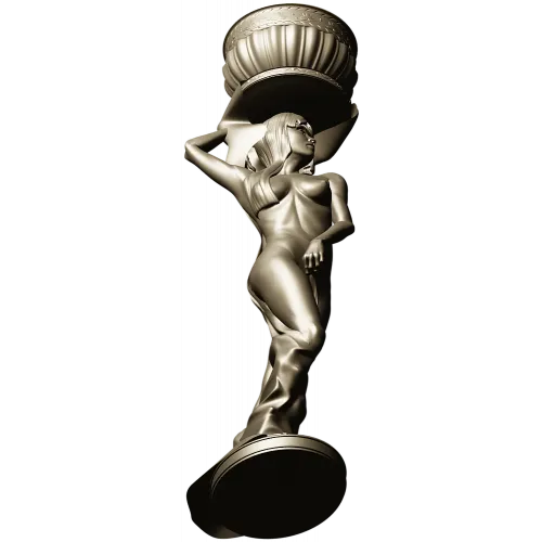 Кариатида с чашей - 3D модель STL для ЧПУ