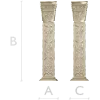 Ornate Floral Baluster 3D STL Model for CNC Carving
