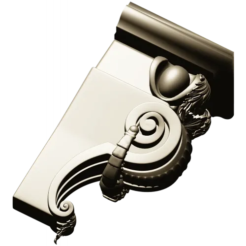 Volute Corbel 3D Model (STL) for CNC