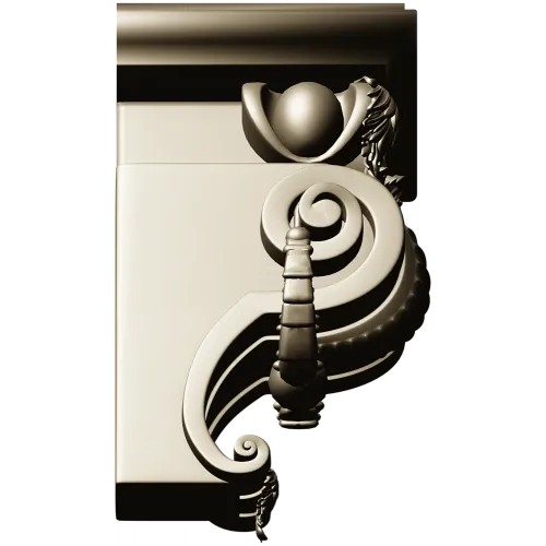 Volute Corbel 3D Model (STL) for CNC