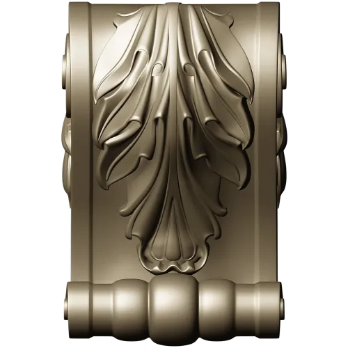 Acanthus Scroll Corbel - STL 3D model for CNC milling