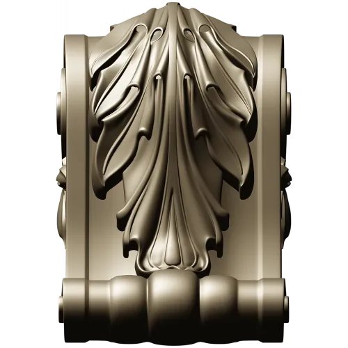 Acanthus Scroll Corbel - STL 3D model for CNC milling