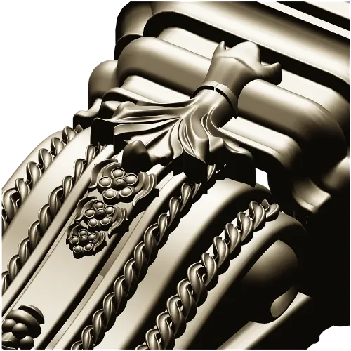 Imperial Acanthus Baluster - STL 3D model for CNC