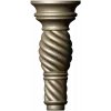 Spiral Twist Baluster - detailed STL 3D model for CNC milling
