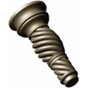 Spiral Twist Baluster - detailed STL 3D model for CNC milling