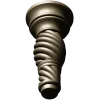 Spiral Twist Baluster - detailed STL 3D model for CNC milling