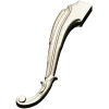 Rococo Scroll Furniture Leg - STL 3D model for CNC