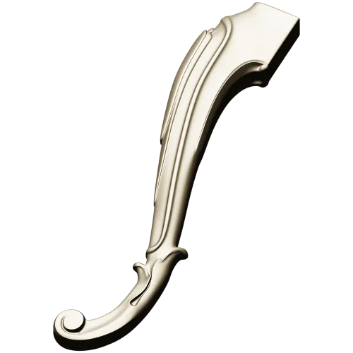 Rococo Scroll Furniture Leg - STL 3D model for CNC