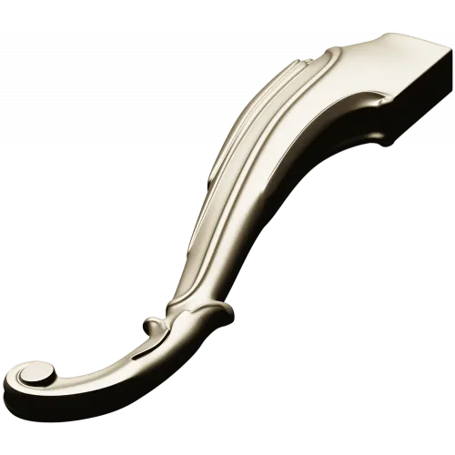 Rococo Scroll Furniture Leg - STL 3D model for CNC