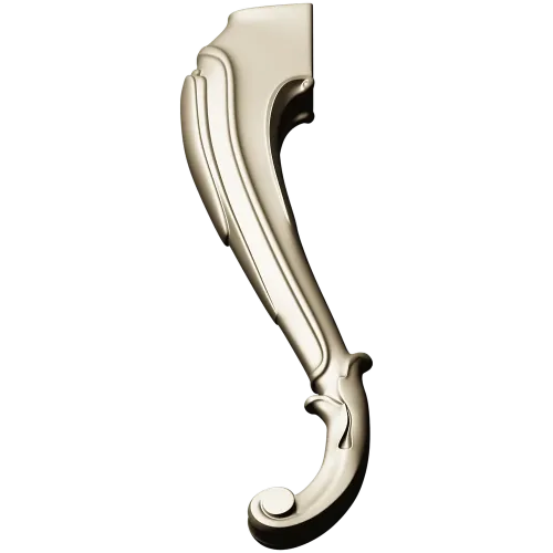 Rococo Scroll Furniture Leg - STL 3D model for CNC