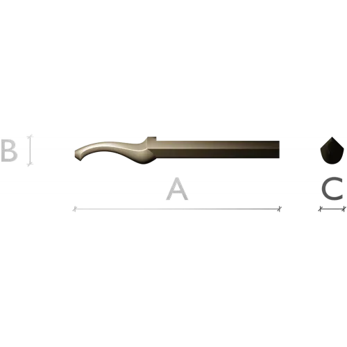 Swan-Scroll Baluster - STL 3D model for CNC