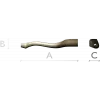 S-shaped baluster STL 3D model for CNC carving