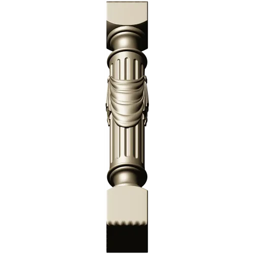 Regal Draped Baluster - STL 3D Model