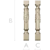 Regal Draped Baluster - STL 3D Model