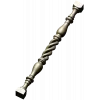 Spiral turned baluster - STL 3D model for CNC milling