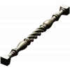Spiral turned baluster - STL 3D model for CNC milling