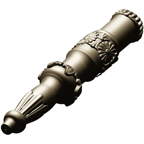 Daisy Acanthus Baluster - STL 3D model for CNC