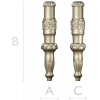 Daisy Acanthus Baluster - STL 3D model for CNC