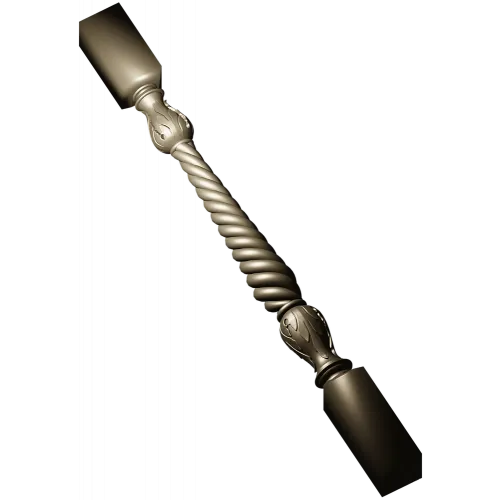 Baroque Rope Baluster STL for CNC milling