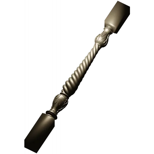 Baroque Rope Baluster STL for CNC milling