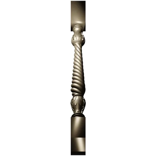 Baroque Rope Baluster STL for CNC milling