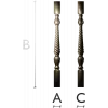 Baroque Rope Baluster STL for CNC milling