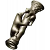 Балясина "Лесное Объятие" - медведи и листва, 3D модель STL для ЧПУ